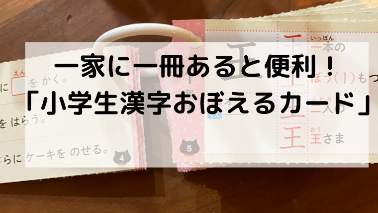 小学生全漢字おぼえるカード 漢字を覚えるならこれ えりぃの学びブログ